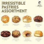 Matilde Vicenzi Roma Cookie Tin - Italian Pastries & Bakery Cookies in Individually Wrapped Trays - Bakery Dessert Gifts - Puff Pastry, Assorted Cookies in Italian Design Gift Tin 32oz (907g)