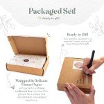 Mikito Organic Cotton Newborn Gift Box, Unisex Baby Gifts Including Muslin Lovey Comforter, Bandana Bib, Wooden Teether & Birth Announcement Sign