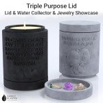 Candle Planter Triple Purpose Romantic, Aromatherapy Candles - Natural Soy Wax, Long-Lasting 50-Hour Burn, Sandalwood Scents - Gifts for Him, Her, Couple, Husband and Wife Birthday Gift Ideas