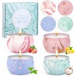 Candle Gifts,Scented Candles Christmas Gift Set for Women, 4 Pack Aromatherapy Candles for Home Scented, Natural Soy Wax Candles Gift Set for Birthday, Mother's Day, Christmas, Valentine's Day