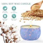 Candle Gifts,Scented Candles Christmas Gift Set for Women, 4 Pack Aromatherapy Candles for Home Scented, Natural Soy Wax Candles Gift Set for Birthday, Mother's Day, Christmas, Valentine's Day