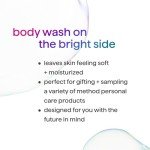 Method Body Wash Gift Set, Pure Peace, Simply Nourish and Sea + Surf, 3.4 oz Travel Size Bottles