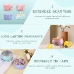 Candle Gifts,Scented Candles Christmas Gift Set for Women, 4 Pack Aromatherapy Candles for Home Scented, Natural Soy Wax Candles Gift Set for Birthday, Mother's Day, Christmas, Valentine's Day