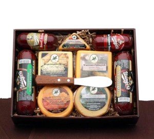 Signature Reserve Meat & Cheese Gift Box - Sausage Meat & Cheese Gift or Charcuterie Kit Made In Wisconsin