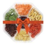 Father's Day Dried Fruit Gift Basket - 7 Sweet Tropical Gourmet Dried Fruit - Assorted Food Gift Box for Birthday, Sympathy, Men & Women.