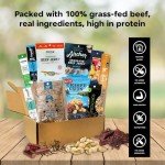 Macho Man Snack Pack Jerky Gift Box - High Protein Snacks for Men, Curated Beef Jerky Assortment Gift Box for Men, Husband, Dad, Boyfriend, Low Carb Keto