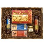 Gift Basket Village Gourmet Meat and Cheese Gift Set - Swiss Cheese & Summer Sausages - Get Well Soon Gift Baskets for Women - Sympathy Gift Baskets - Perfect for Holidays & Special Occasions