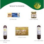 Gift Basket Village Gourmet Meat and Cheese Gift Set - Swiss Cheese & Summer Sausages - Get Well Soon Gift Baskets for Women - Sympathy Gift Baskets - Perfect for Holidays & Special Occasions