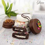 Fathers Day Cookies Gift Basket - Gourmet Treats for Dad, Delicious Chocolate Gift Basket for Men, Husband, or Grandpa - Fancy Chocolate Covered Cookies for Gifting, 6 Count