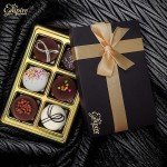 Fathers Day Cookies Gift Basket - Gourmet Treats for Dad, Delicious Chocolate Gift Basket for Men, Husband, or Grandpa - Fancy Chocolate Covered Cookies for Gifting, 6 Count