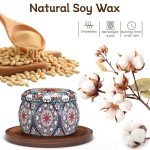 TranquilBliss Scented Candle Set, 4 Pack Soy Wax Candles, 120H Burn Time, Ideal Gifts for Women, Birthday Presents