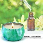 YOROXRG 16 Pack Scented Candles Gift Set - 2.5oz Strong Fragrance Natural Soy Wax Candles in Portable Travel Tin Jars - Perfect for Home Decoration and Gifting