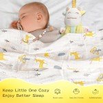 Elysirise Baby Girl Gifts, for Girls,Newborn Essentials Baby Girl Basket,Wooden Baby Gift Basket Swaddle Blanket Rattle Toy Headband Bow Infant