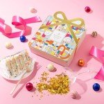 Birthday Chocolate Gift Basket, Candy Food Gifts Arrangement Platter, Gourmet Snack Gift Bow Tin Box, Bday Present Idea, Him & Her, Men Women Family Parties- 12 Gourmet Truffles- Bonnie & Pop