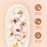 Liberty Orchards, Berry Delights - Assorted Vegan Berry Snack, Gluten Free, Lokum Nuts Strawberry, Blueberry Walnut Turkish Delight Candy Gift Box 10 Oz