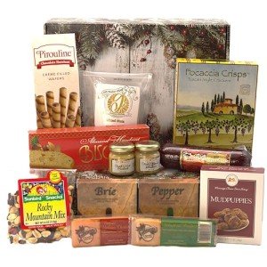 Gift Basket Village - Home For The Holidays Gourmet Gift Basket: Sausage, Cheeses, Spreads, and More, Perfect for Festive Celebrations, Handcrafted in the USA
