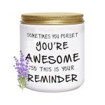 BFJLIFE Candles Gifts for Women Inspirational Unique Valentines Mothers Day Christmas Birthday Gifts for Her Sister Best Friend Wife Girlfriend Stocking Stuffers for Women Lavender Scented Candle