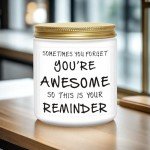 BFJLIFE Candles Gifts for Women Inspirational Unique Valentines Mothers Day Christmas Birthday Gifts for Her Sister Best Friend Wife Girlfriend Stocking Stuffers for Women Lavender Scented Candle