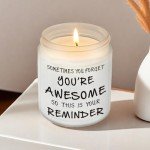 BFJLIFE Candles Gifts for Women Inspirational Unique Valentines Mothers Day Christmas Birthday Gifts for Her Sister Best Friend Wife Girlfriend Stocking Stuffers for Women Lavender Scented Candle