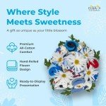 Deluxe Baby Blossom Clothing Bouquet | Newborn Baby Boy Gift Set | Unique Baby Gift Basket for Expecting Moms | New Baby Gift Basket | Blue Baby Gift Set | Baby Boy Outfits | Nikki's Gift Baskets