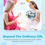 Deluxe Baby Blossom Clothing Bouquet | Newborn Baby Boy Gift Set | Unique Baby Gift Basket for Expecting Moms | New Baby Gift Basket | Blue Baby Gift Set | Baby Boy Outfits | Nikki's Gift Baskets