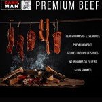 Fathers Day Beef Jerky Gift Basket for Men - Beef Sticks, Bacon Sausage, Cheese Sticks, Summer Sausage, Birthday Gift for Men, Care Package, Snack Gift