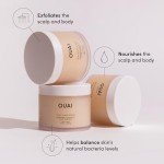 OUAI Travel Kit - Includes Travel Size Leave In Conditioner, Detox Shampoo, Fine to Medium Hair Mask, Scalp & Body Scrub - Travel Size Stocking Stuffers for Women (4 Count)