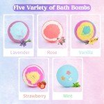 Bath Bombs for Women, Relaxing Spa Gift Basket Set, Unique Self Care Gift for Women, Bath Bombs+Scented Candles+Shower Steamer Bubble Bath Gifts for Mom Sister Friend Wife Teacher Nurse