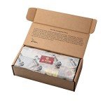 Dan the Sausageman Silver Star Gourmet Meat & Cheese Gift Box – Original & Jalapeno Summer Sausages, Sweet Hot Mustard, Sockeye Salmon, Water Crackers, Almond Roca – 8-Item Holiday Snack Box