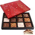 Luxury Chocolate-Covered Graham Cracker Gift Box – 12 Gourmet Treats with Rich Chocolate & Assorted Toppings – Perfect Food Gift for Gifting, Special Occasions, or Sharing with Loved Ones