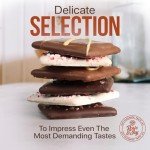 Luxury Chocolate-Covered Graham Cracker Gift Box – 12 Gourmet Treats with Rich Chocolate & Assorted Toppings – Perfect Food Gift for Gifting, Special Occasions, or Sharing with Loved Ones