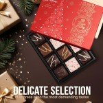 Luxury Chocolate-Covered Graham Cracker Gift Box – 12 Gourmet Treats with Rich Chocolate & Assorted Toppings – Perfect Food Gift for Gifting, Special Occasions, or Sharing with Loved Ones
