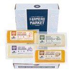 Farmers' Market Cheese Block Assortment 7oz 4-Pack, Shelf Stable, Pasteurized, Locally Sourced Wisconsin Cheese (Assortment, 4 Count)