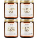 AOOVOO Scented Candles - 4PC Candle Set, 36 oz Soy Candles, Soy Candle for Home Scented, Lavender/Vanilla/Eucalyptus/Sage