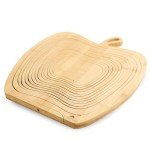 Annah and Sarah Organic Dried Fruit Gift Basket – 2 lbs Gourmet Mix with Mango, Dates, Figs, Apricots & Goji Berries | Healthy Snack Box in Apple-Shaped Bamboo Tray | Gift for Mom, Dad, Birthday, Holidays