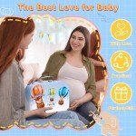 Baby Boy Gift Basket Set, 8Pcs Newborn Baby Essentials Baby Gift Baskets Set, Cute & Practical Baby Boy Gift Baskets for Newborn, Baby Boy Gifts, Best Welcome Baby Gift & Gender Reveal Gift Basket