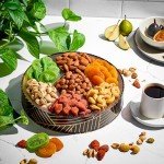 Oh! Nuts Dried Fruit and Nuts Gift Basket - Premium Round Gift Tin for Special Occasions - Birthday, Anniversary, Corporate Party. For Men & Women