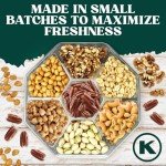 Fathers Day Nut Gift Basket, 7 Sectional Platter of Nut Baskets Gifts for Men, Great for Father Day gifts for Husband, Perfect Dad Gift for Fathers Day,