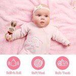 Baby Girl Gifts,Baby Gifts for Girls,Newborn Baby Gifts for Girls,Baby Shower Gifts for Girl,Newborn Baby Girls Gift Basket,Unique Pink Newbaby Gift Set (9pcs)