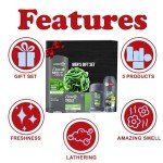 Men+Care Father's Day Gift Set, 5 Piece Set Includes Men Body Wash Extra Fresh, Roll on Deodorant, Dove Extra Fresh Deodorant Stick, Men's Extra Fresh Bar Soap, Men's Loofa, In Gift Box