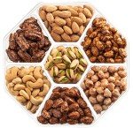 Fathers Day Nuts Gift Basket - Extra Large Assortment of Sweet & Roasted Salted Gourmet Nuts - Assorted Food Gift Box for Husband, Dad, Him, Fathers Day, Family, Sympathy, Men & Women.
