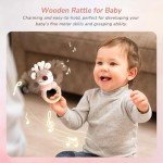 Strawberry Fairy 10 PCS Baby Gift Set for Girls, Newborn Essentials Stuff Baby Girl Gifts, Baby Girl Gift Basket, Gender Reveal Gifts Basket with Rattle Swaddle Blanket