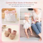 Strawberry Fairy 10 PCS Baby Gift Set for Girls, Newborn Essentials Stuff Baby Girl Gifts, Baby Girl Gift Basket, Gender Reveal Gifts Basket with Rattle Swaddle Blanket