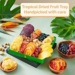 Dried Fruit Gift Baskets for Women – 11 Gourmet Tropical Assortment | 20oz Soft Dry Fruit Basket Gift – Healthy Fresh Fruits and Nuts, Vegan Birthday Gifts for Women, Men, Couples, Families & Teachers