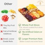 Dried Fruit Gift Baskets for Women – 11 Gourmet Tropical Assortment | 20oz Soft Dry Fruit Basket Gift – Healthy Fresh Fruits and Nuts, Vegan Birthday Gifts for Women, Men, Couples, Families & Teachers