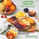 Dried Fruit Gift Baskets for Women – 11 Gourmet Tropical Assortment | 20oz Soft Dry Fruit Basket Gift – Healthy Fresh Fruits and Nuts, Vegan Birthday Gifts for Women, Men, Couples, Families & Teachers