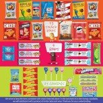 I AM Snacky - Snack Box Care Package + Greeting Card - SNACKY'S FESTIVE FAVES (45 Count) Birthday Sweet Treats Gift Basket, Candies Chips - Food Assortments & Variety