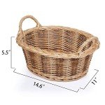 Rurality Baskets for Gifts Empty to Fill Chocolate Nuts for Women, Holiday,Easter,Mother's Day,Birthday,Present basket with Handle for Bread,Fruits