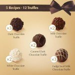 Lindt Gourmet Chocolate Truffles Gift Box, Easter Chocolate Candy, 12 Count, 6.8 oz. Box