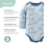 The Peanutshell Baby Layette Gift Set for Boys - 30 Piece New Born Boy Gift Set, Baby Clothes & Newborn Essentials Must Haves - Newborn Baby Clothes 0-3 Months - Elephant Blue